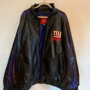 Authentic Nfl New York Giants Leather Jacket